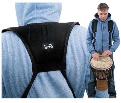 Djembe belt deluxe schwarz - belt,